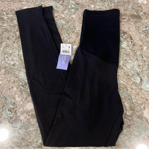 Motherhood Maternity Black Leggings with Belly Panel - Picture 9 of 14